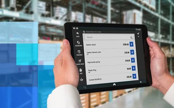 OmniPOS stock screen showing quantities, value and reorder alerts